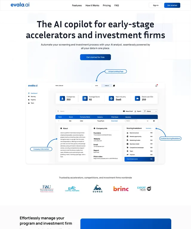 Evala — AI deal & program management website